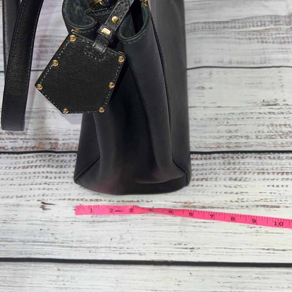 #FENDI Black Saffiano Leather Medium 2Jours Tote - Picture 15 of 16